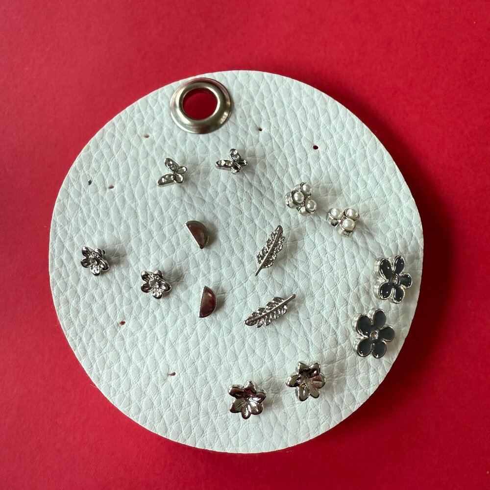 Silver Earrings Set, 7 pairs of silver earrings